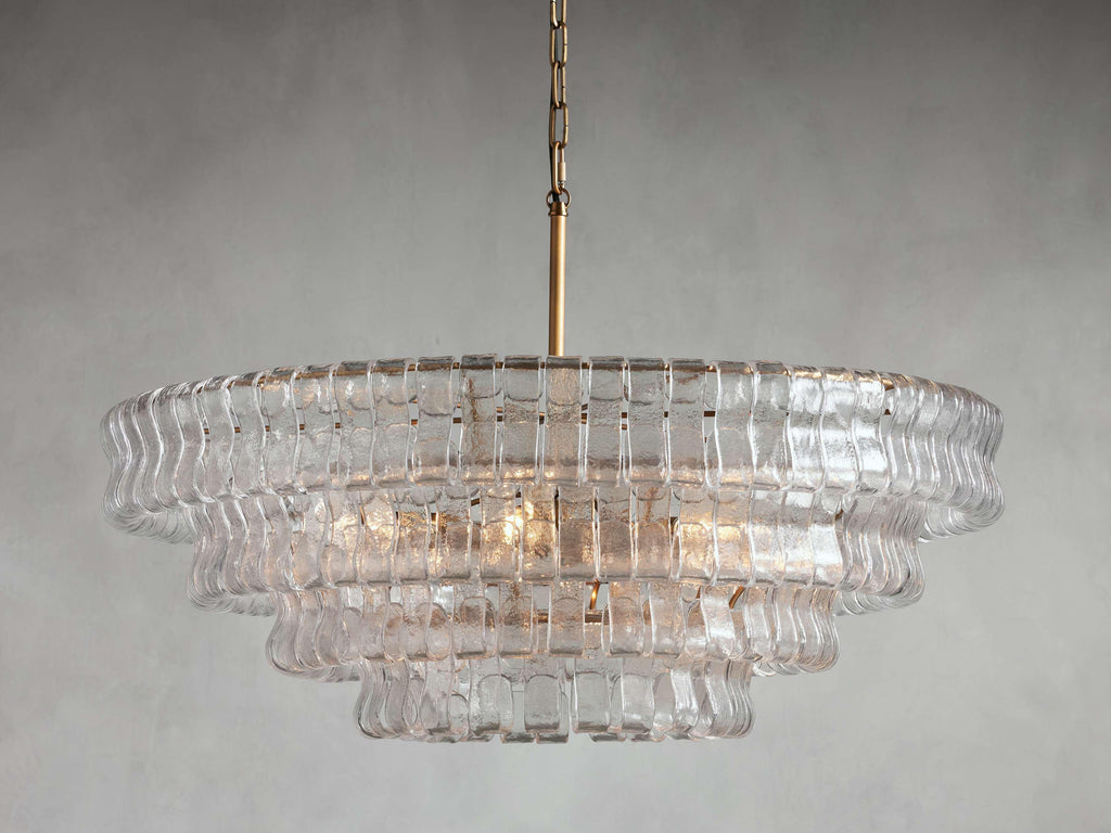 Ghiaccio Round Chandelier by Bling Lighting Studio