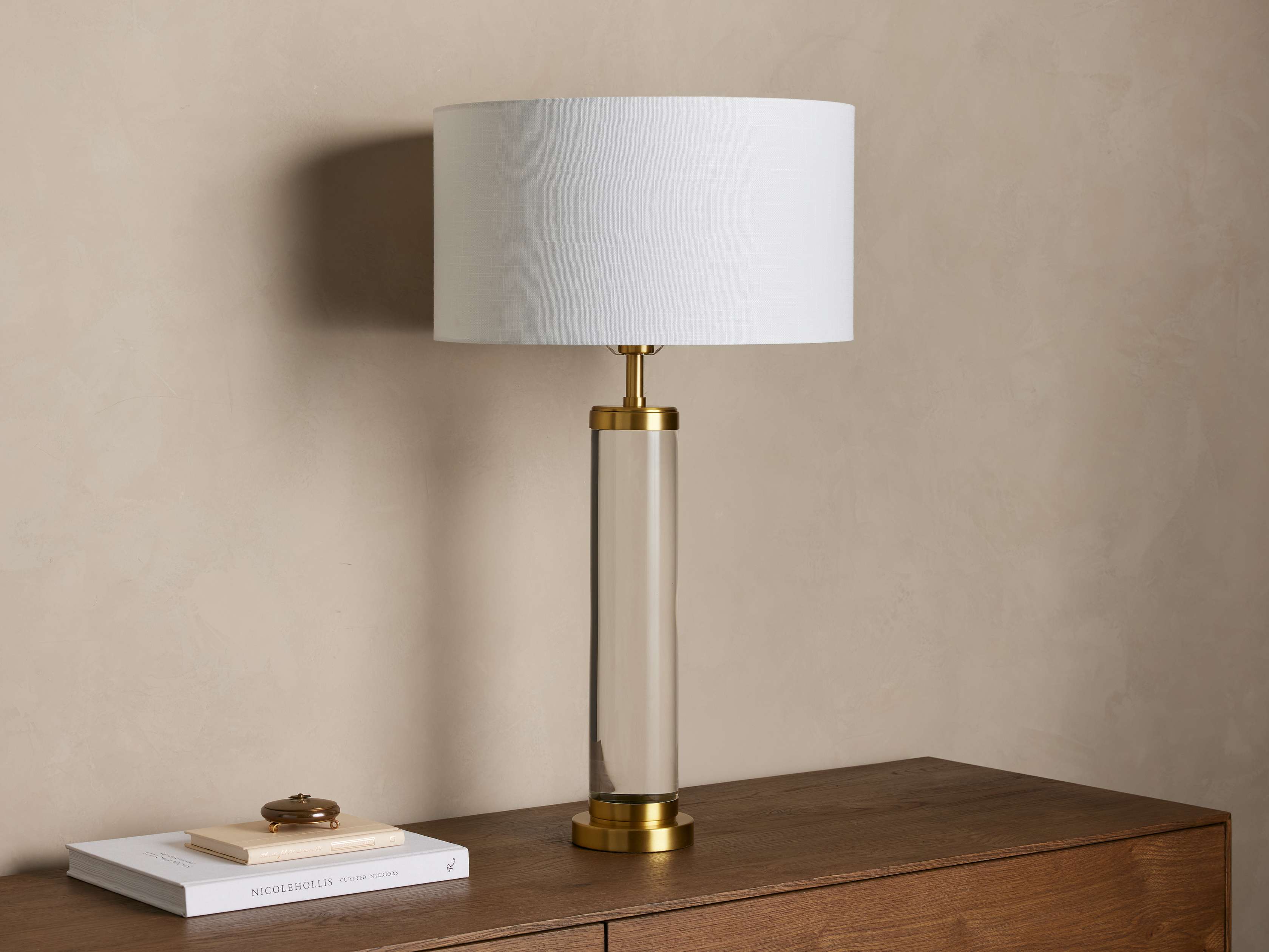 Linden Crystal Table Lamp detail view