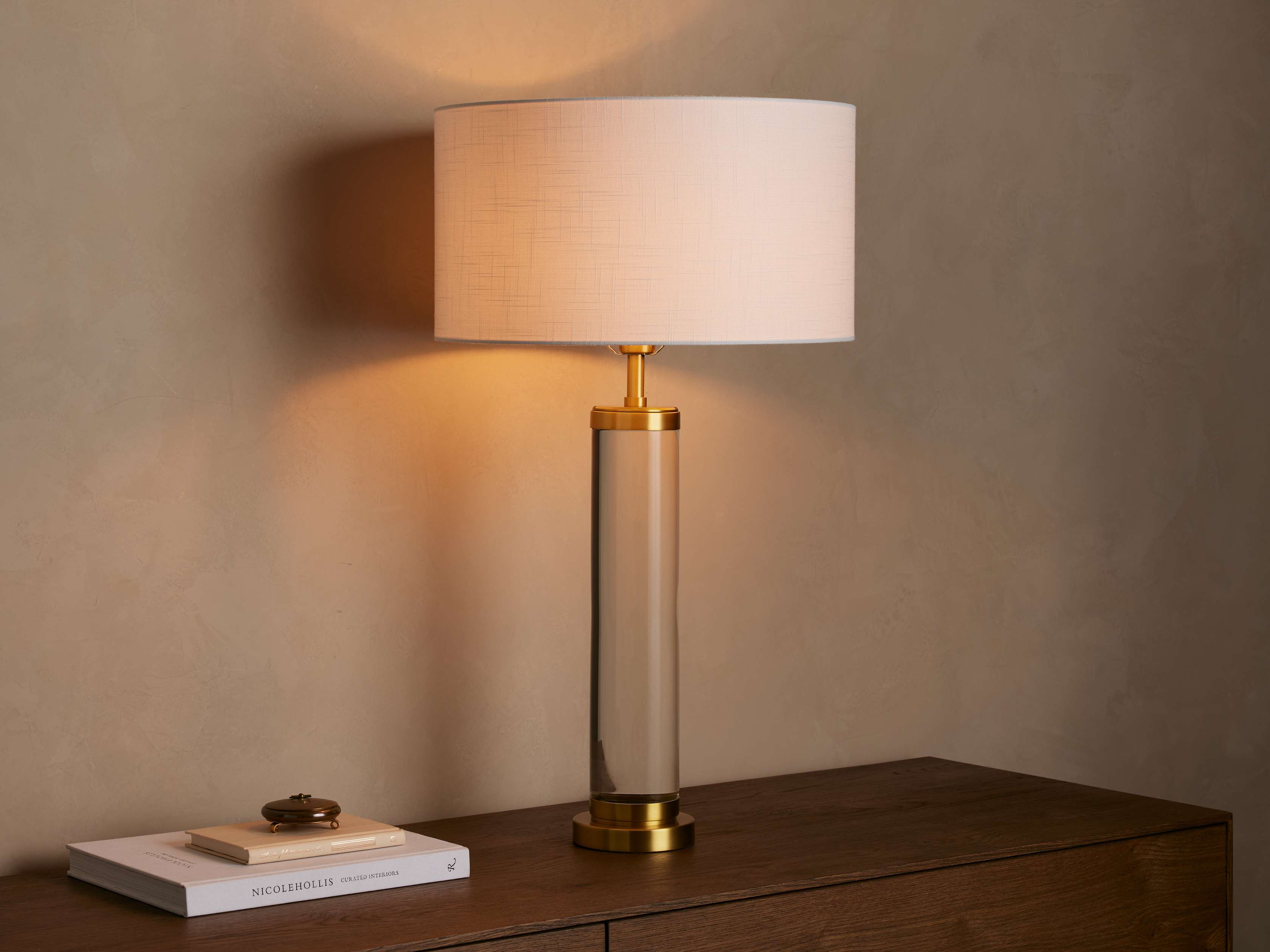 Linden Crystal Table Lamp by Bling Lighting Studio