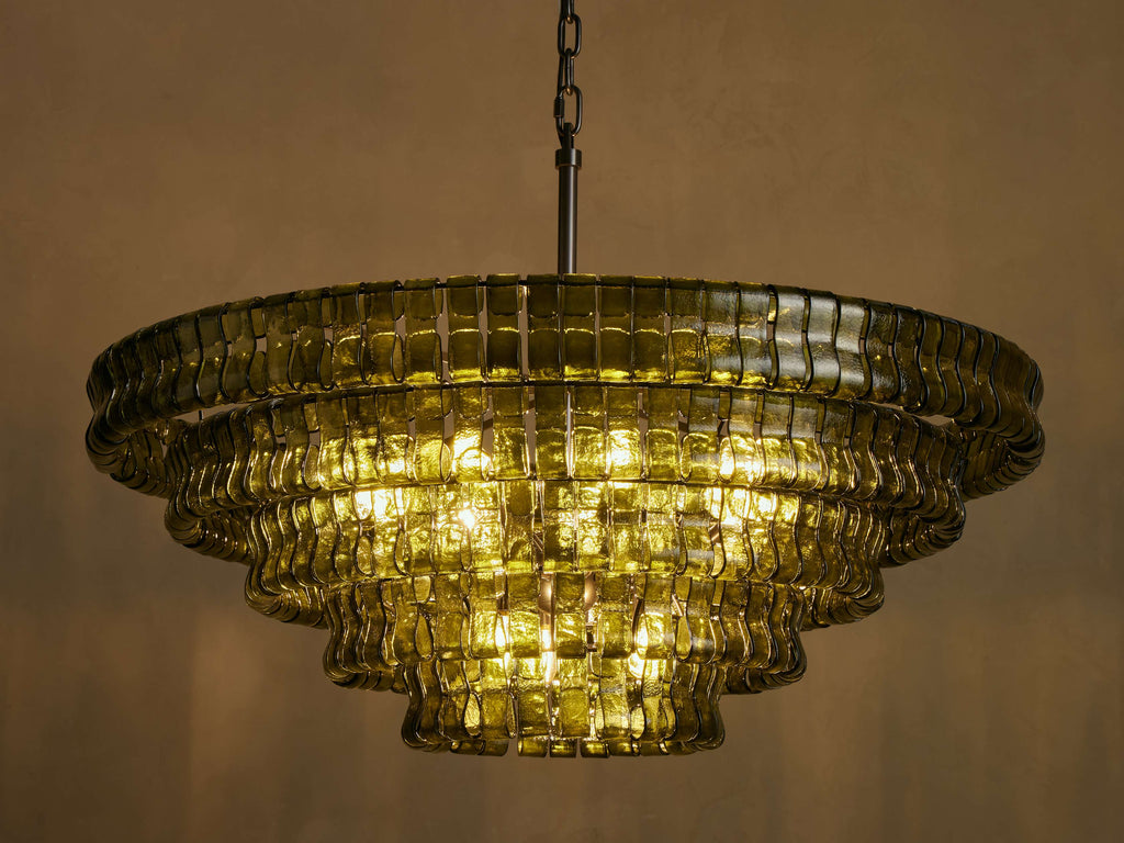 Ghiaccio Round Chandelier by Bling Lighting Studio