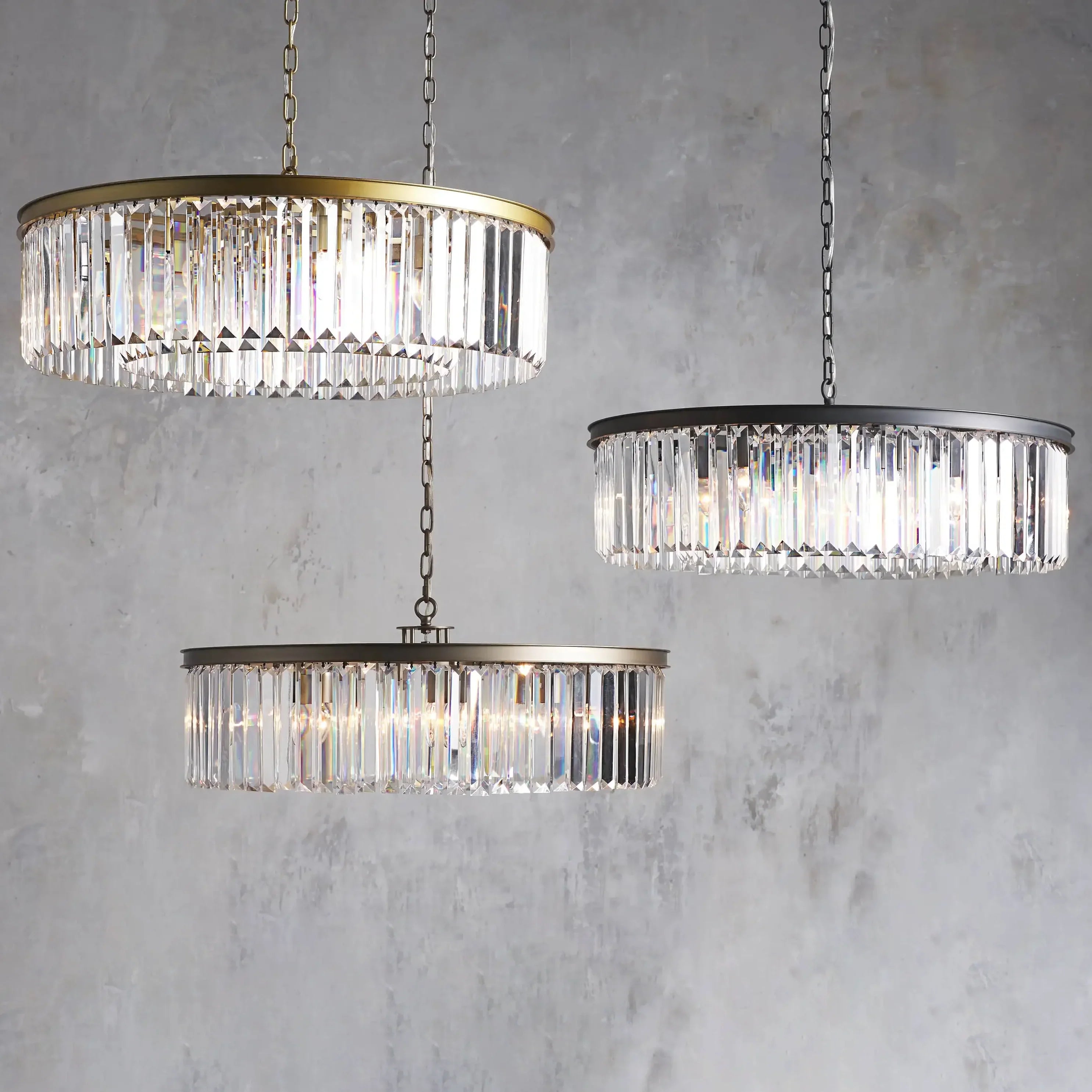 Leyland Round Chandelier material and finish detail
