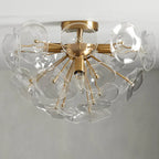 Lily Flushmount lighting fixture material and finish detail