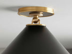 Arno Small Flushmount in Black