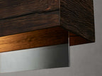 Lena Linear Wood Glass Chandelier 47'' 62" 72"L