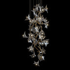 Monochrome Manta Vine Chandelier