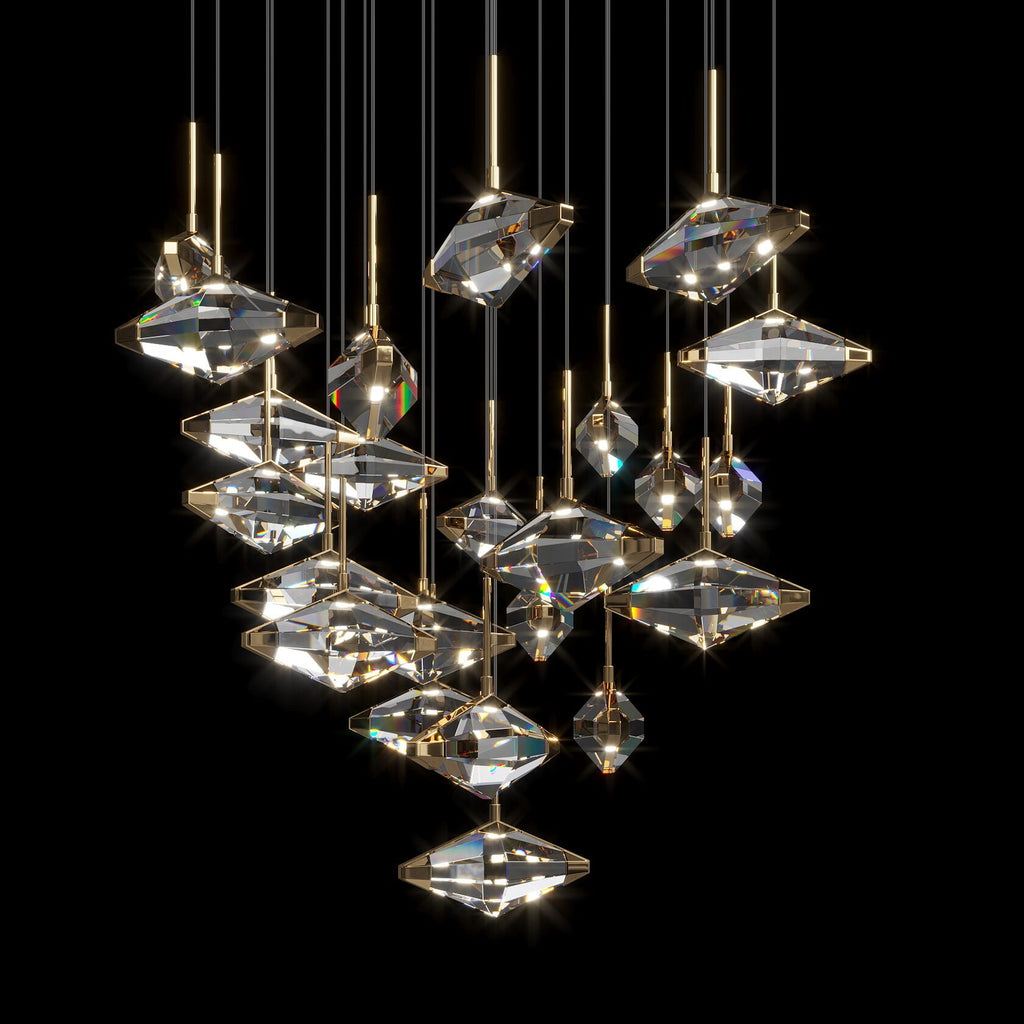 Amber Prism Constellation Chandelier