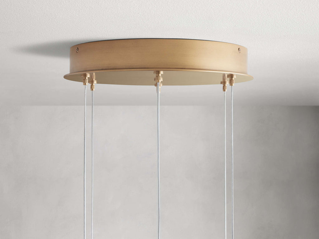 Arica Alabaster Round Chandelier