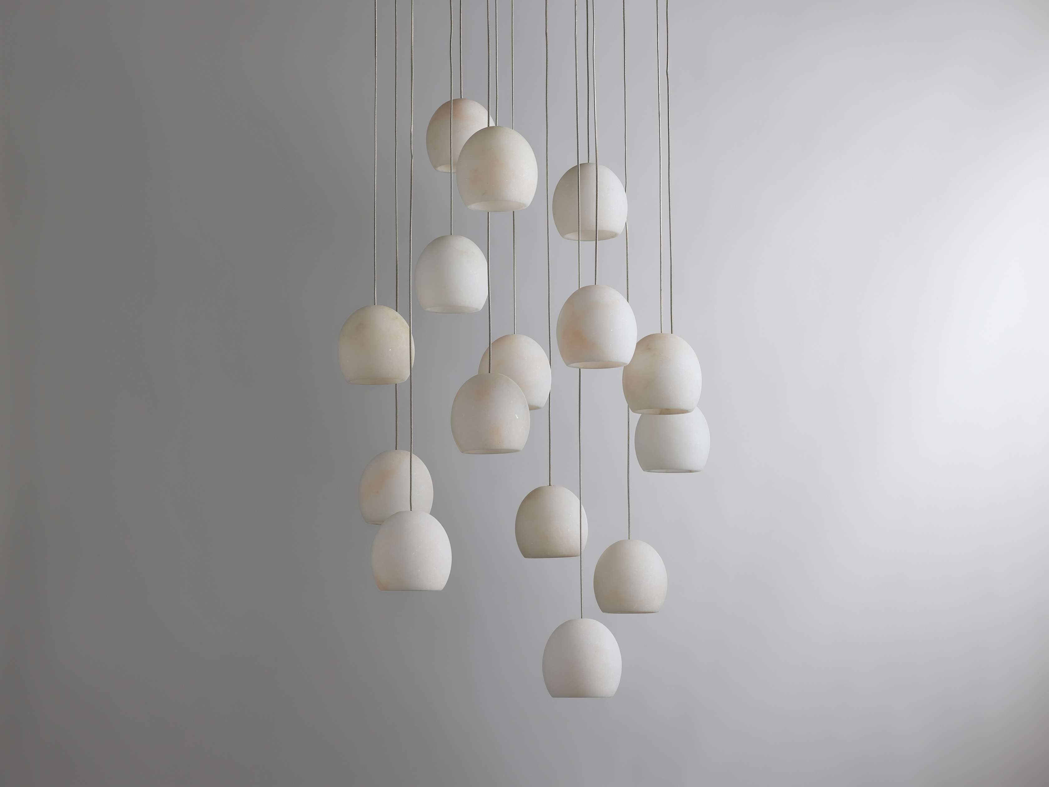 Arica Alabaster Round Chandelier