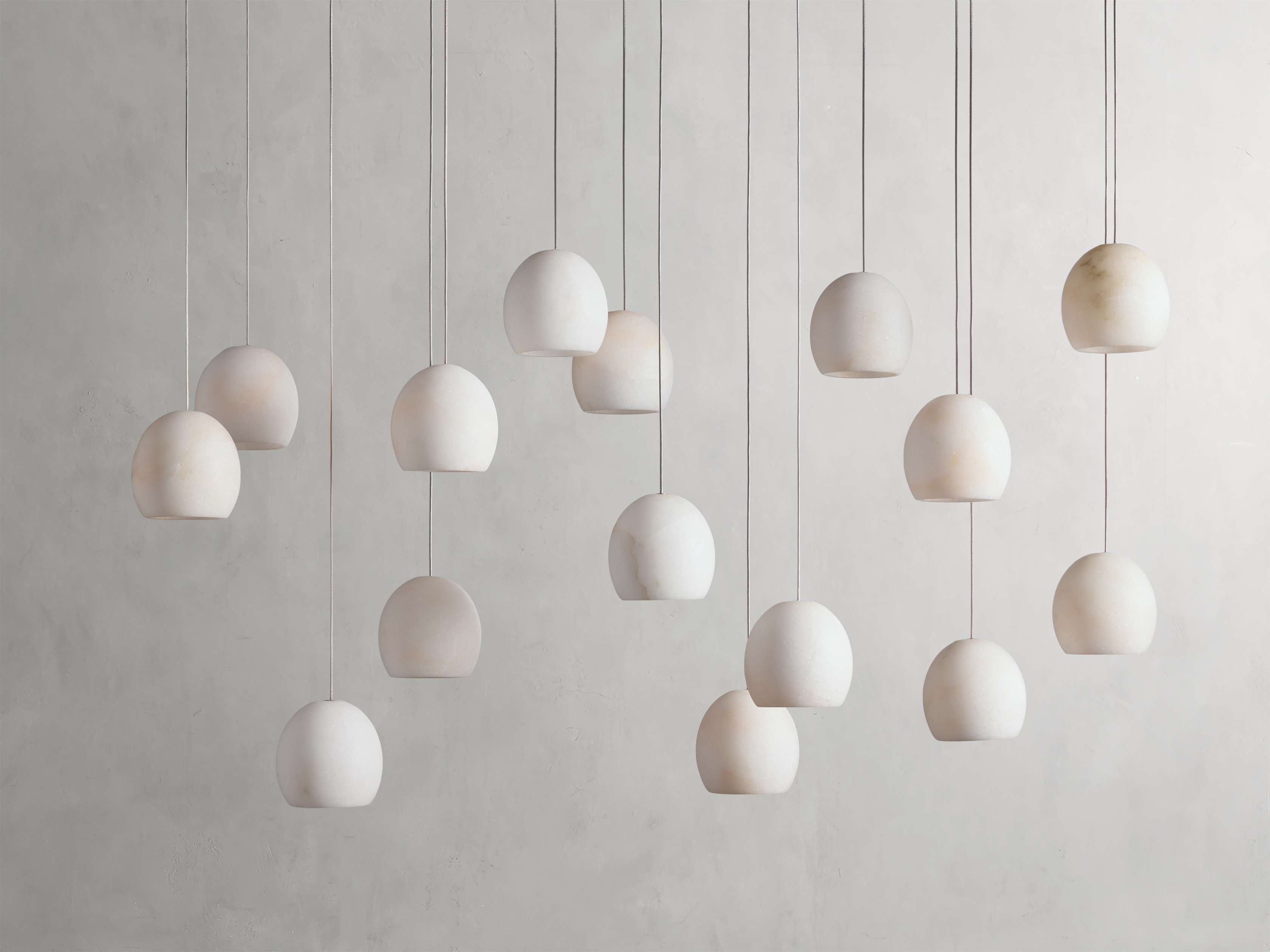 Arica Alabaster Rectangular Chandelier