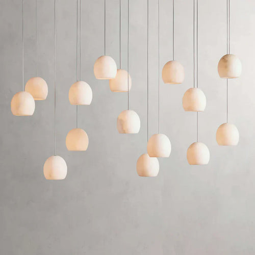Arica Alabaster Rectangular Chandelier