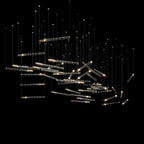 Linear Spark Scatter Chandelier