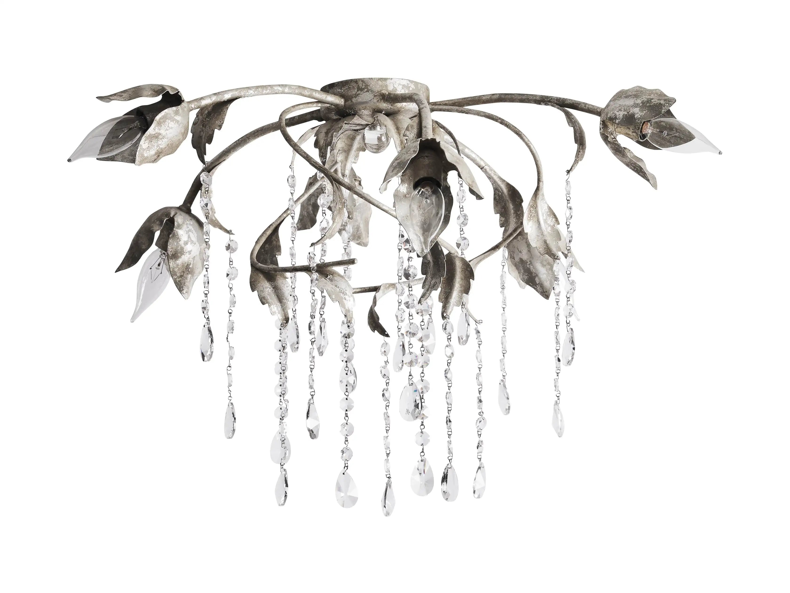 Viticcio 32" Flushmount lighting fixture material and finish detail