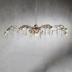 Viticcio Rectangular Chandelier in Silver detail view