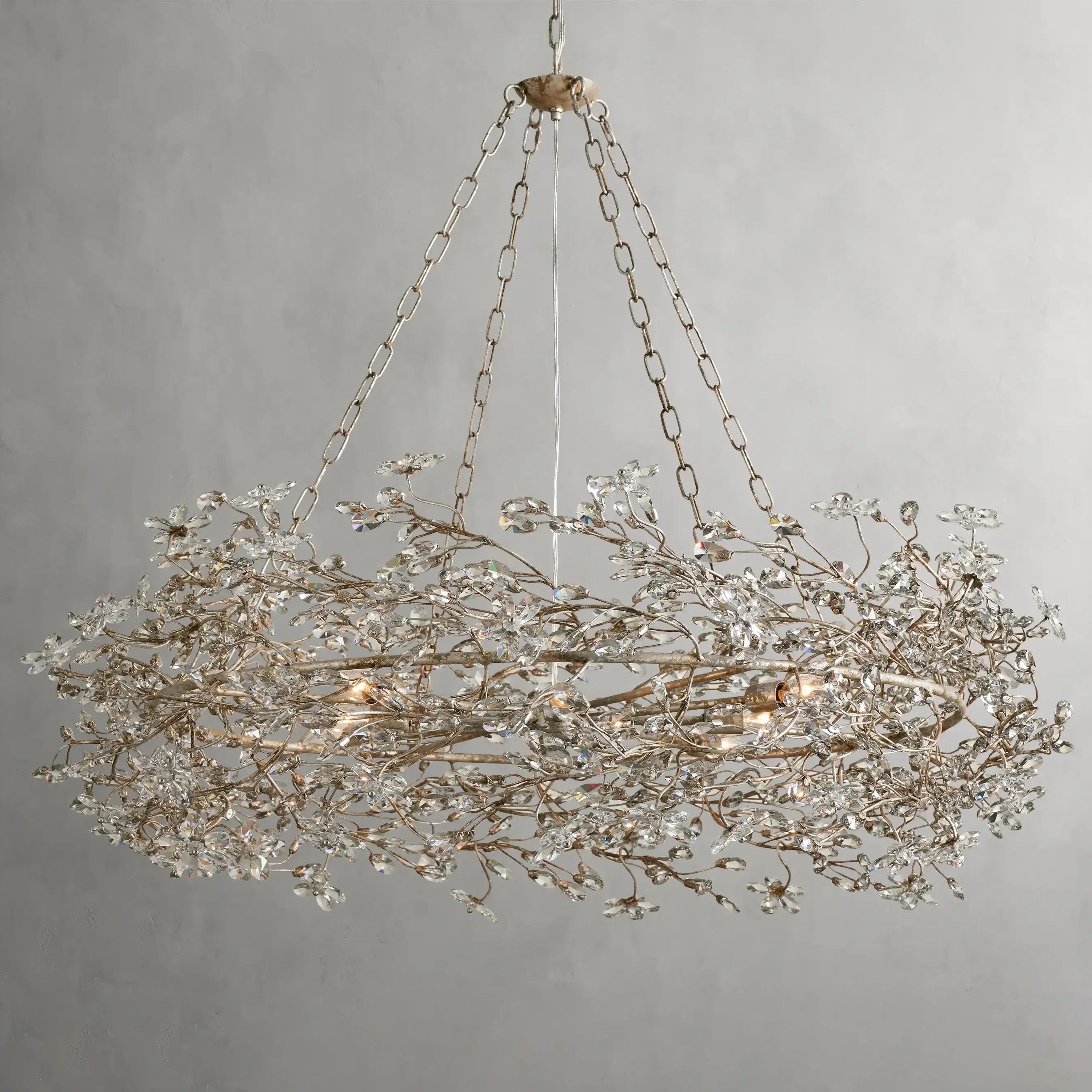 Fiore Crown Chandelier 32"