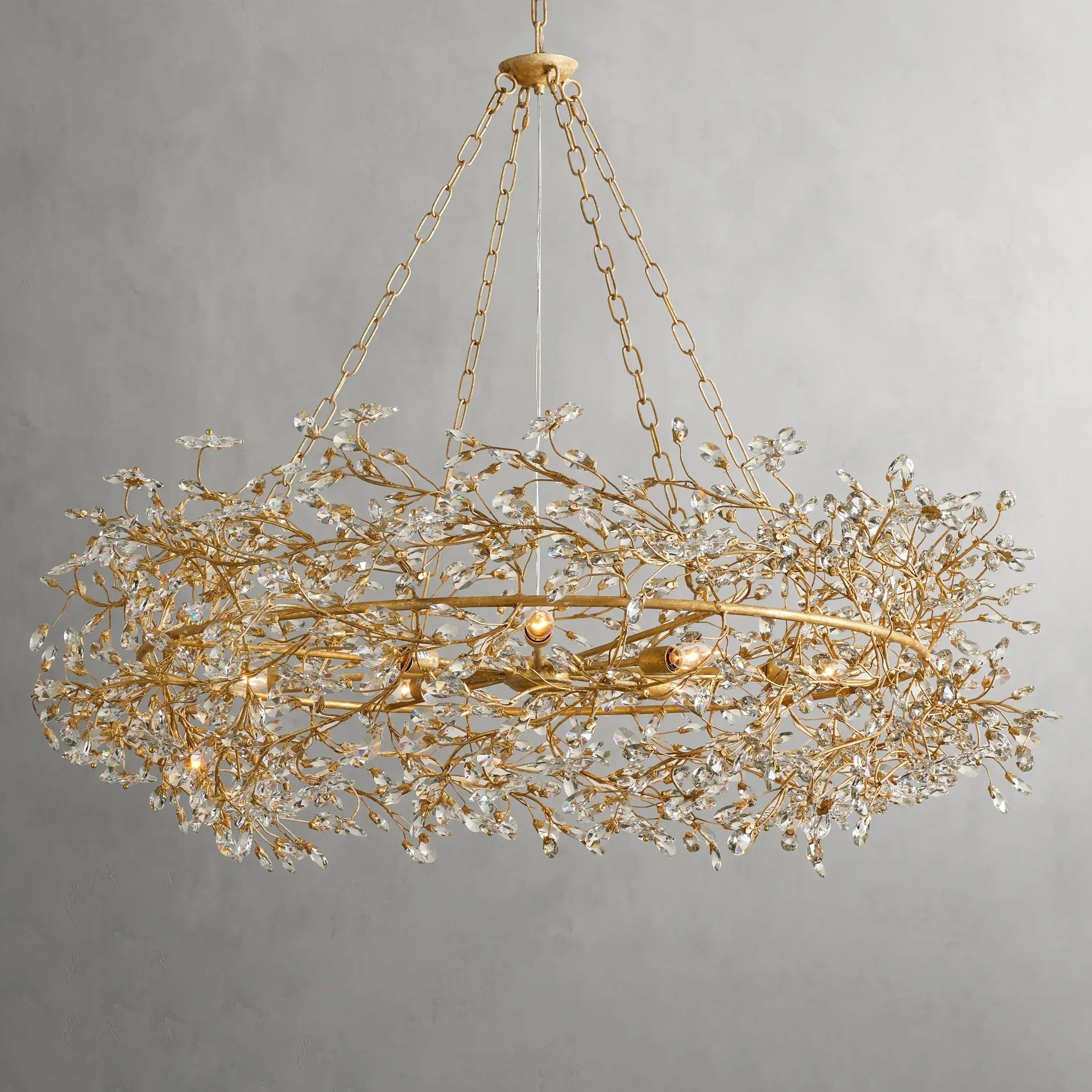 Fiore Crown Chandelier 39"