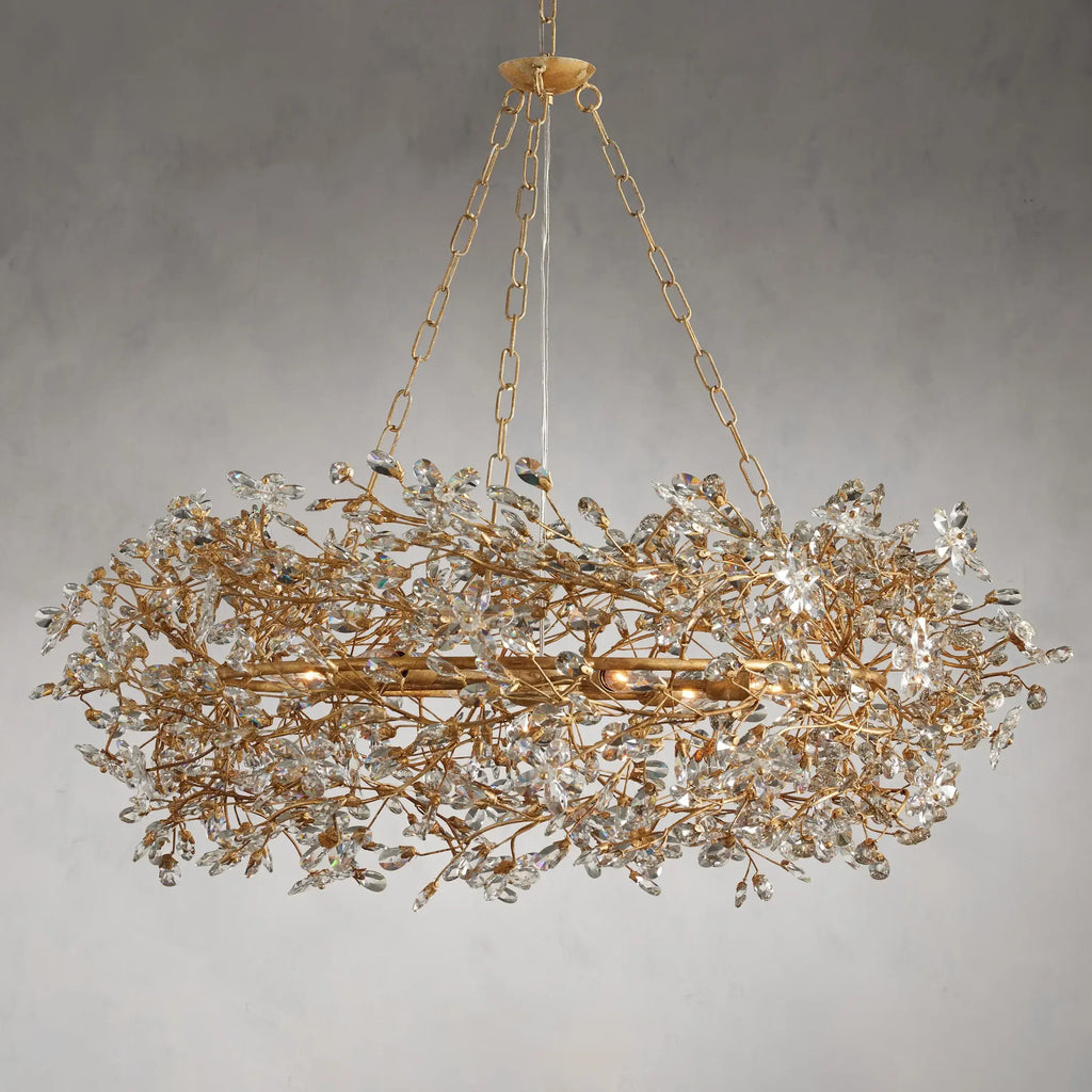 Fiore Crown Chandelier 32"