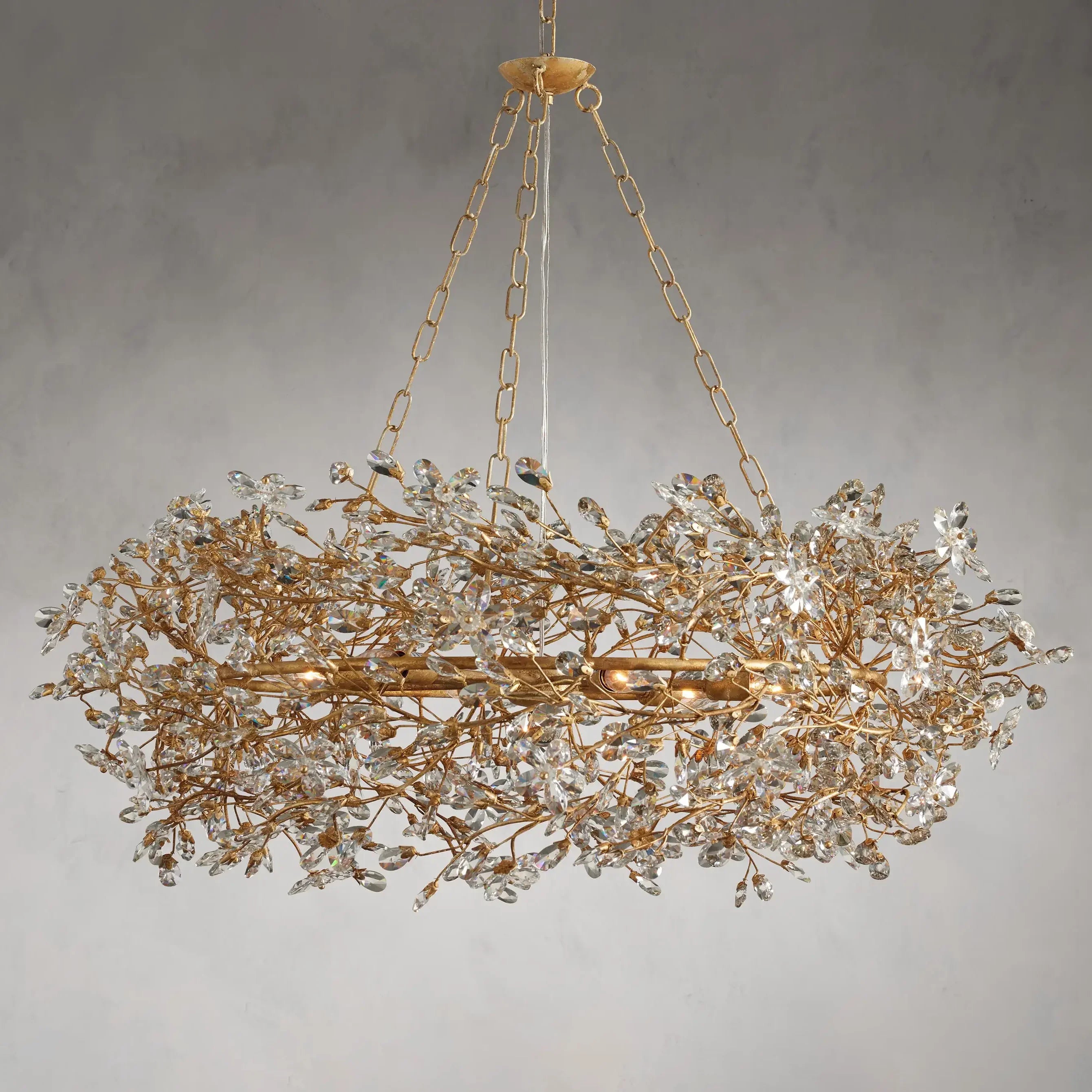 Fiore Crown Chandelier 32"