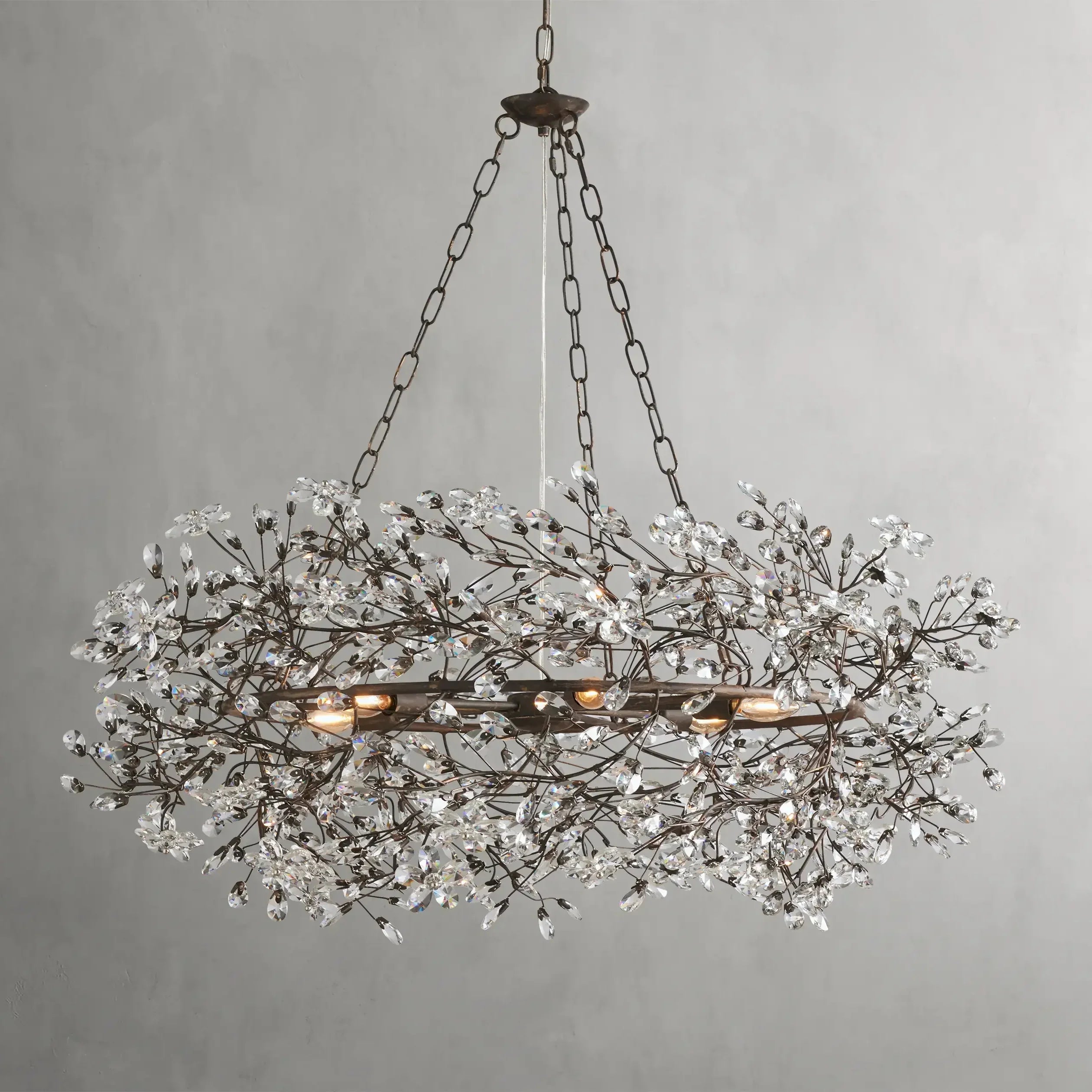 Fiore Crown Chandelier 32"