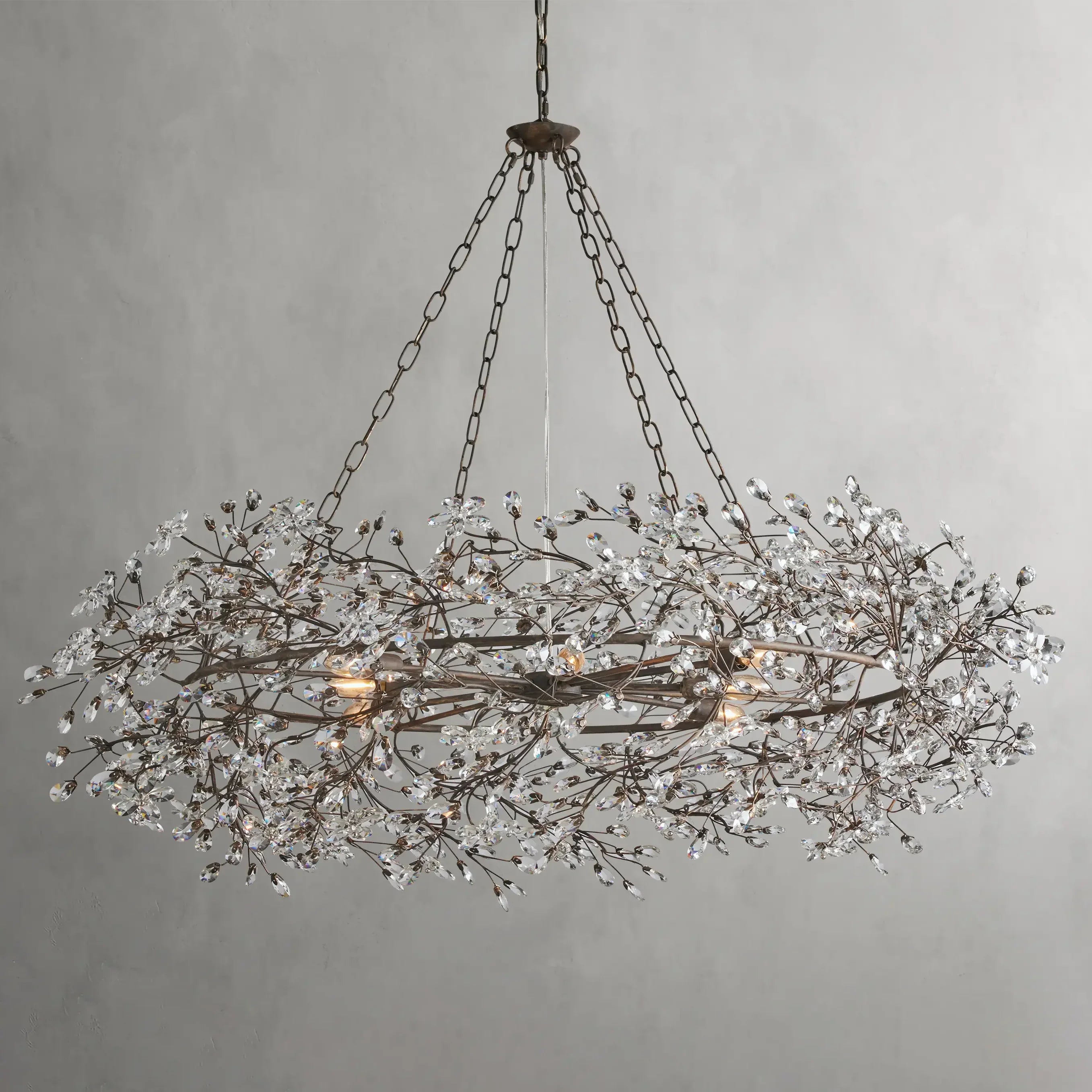 Fiore Crown Chandelier 32"