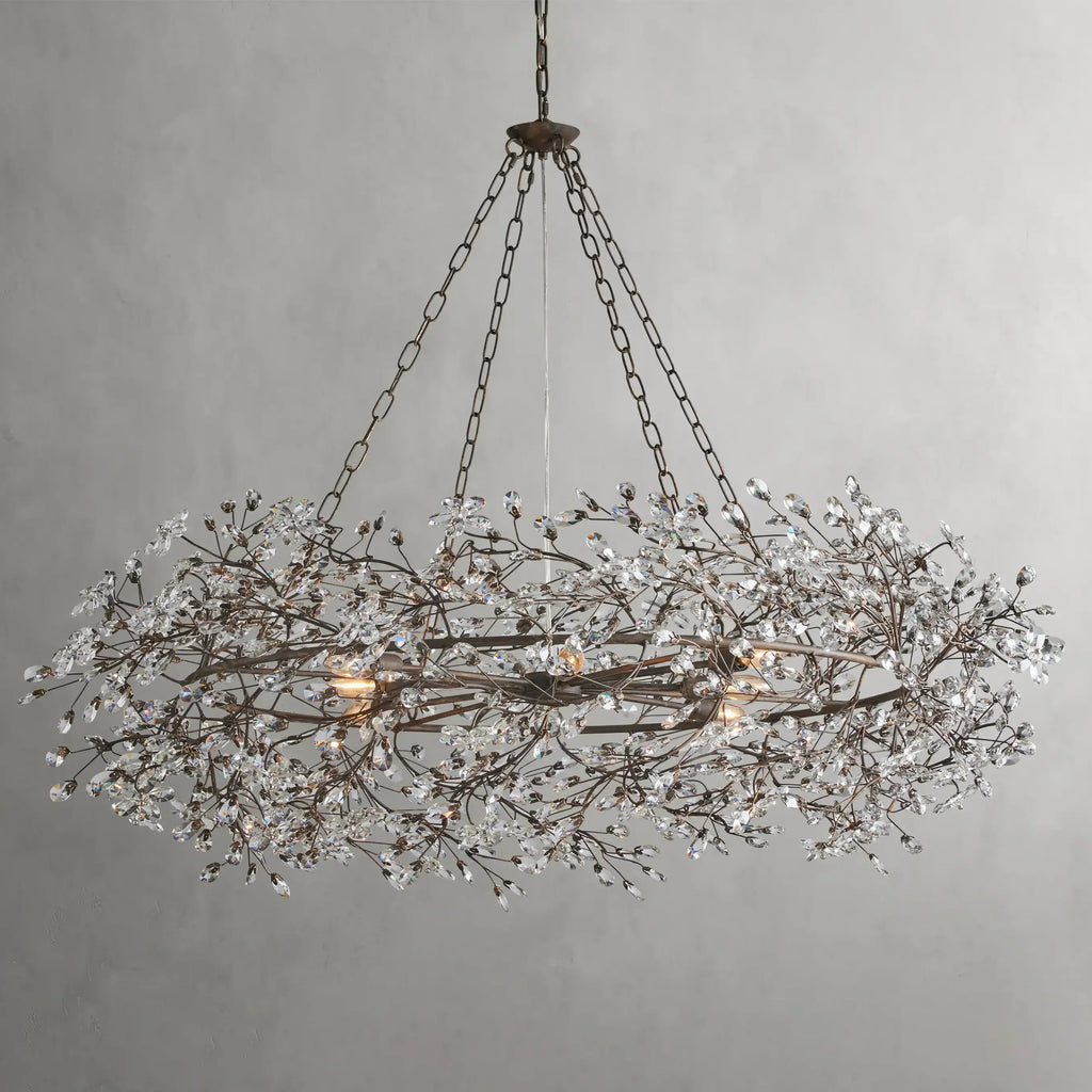 Fiore Crown Chandelier 39"