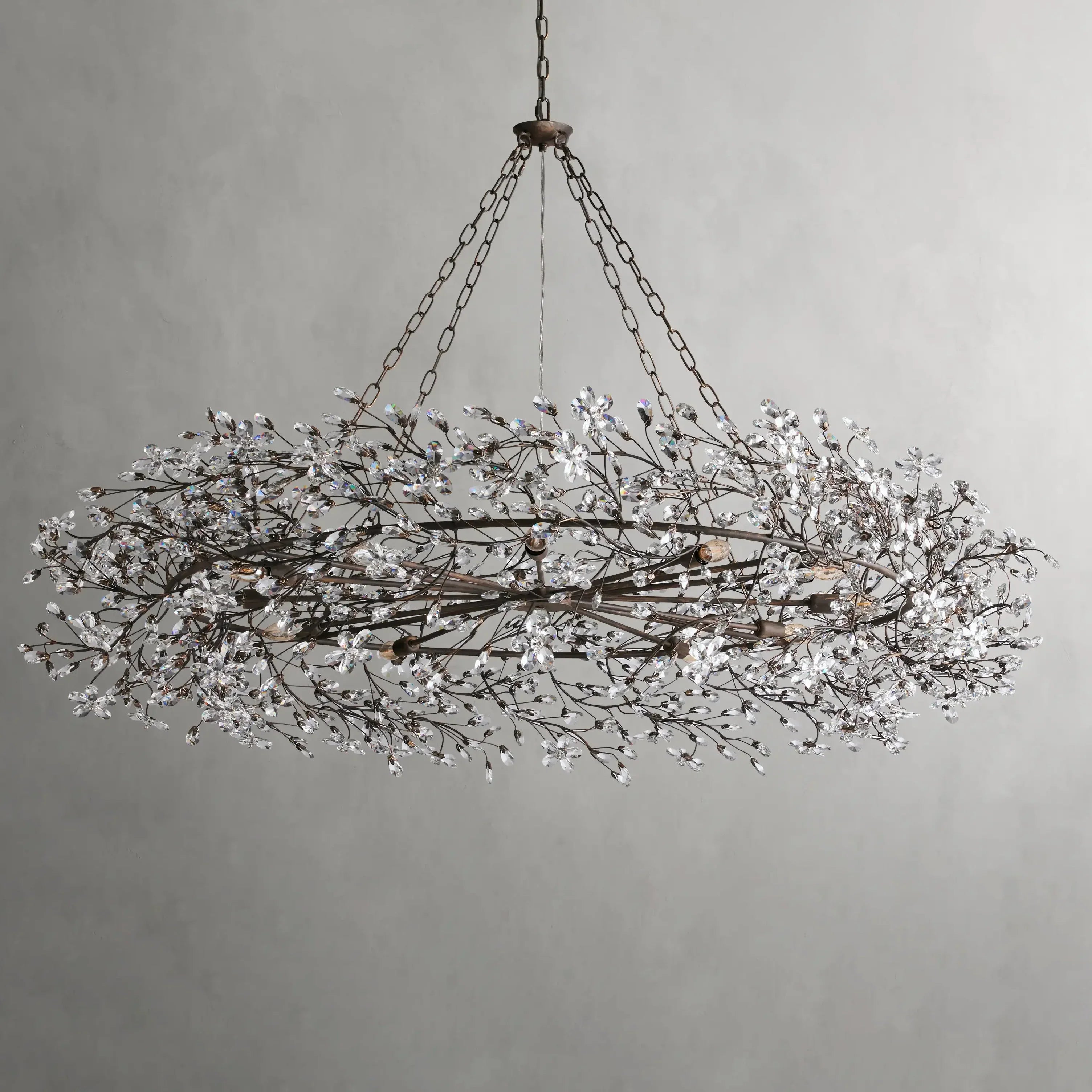 Fiore Crown Chandelier 39"