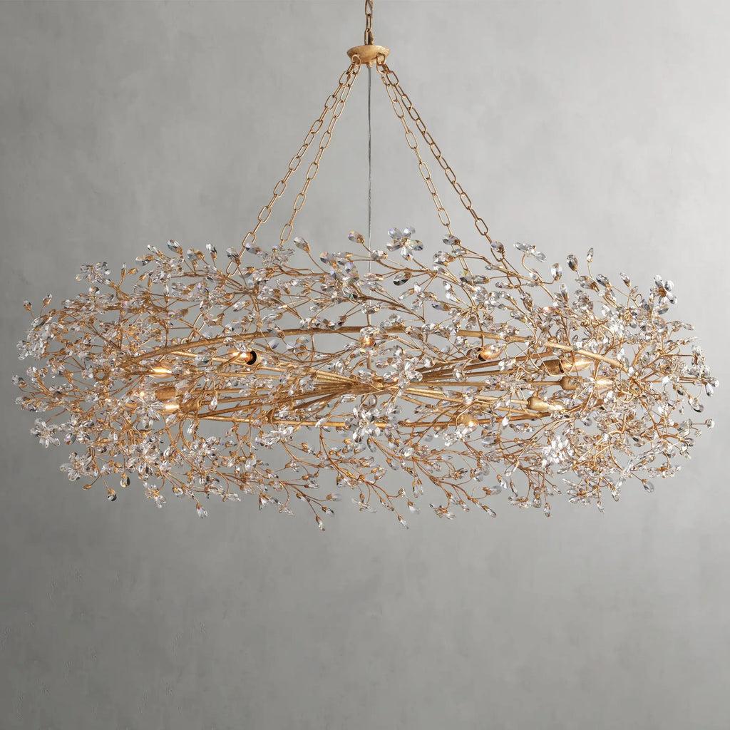 Fiore Crown Chandelier 32"