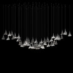 Crystal Fringe Cone Chandelier