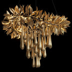 Olive Leaf Rain Chandelier