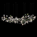 Violet Bell Vine Chandelier