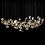 Crystal Leaf Scatter Chandelier