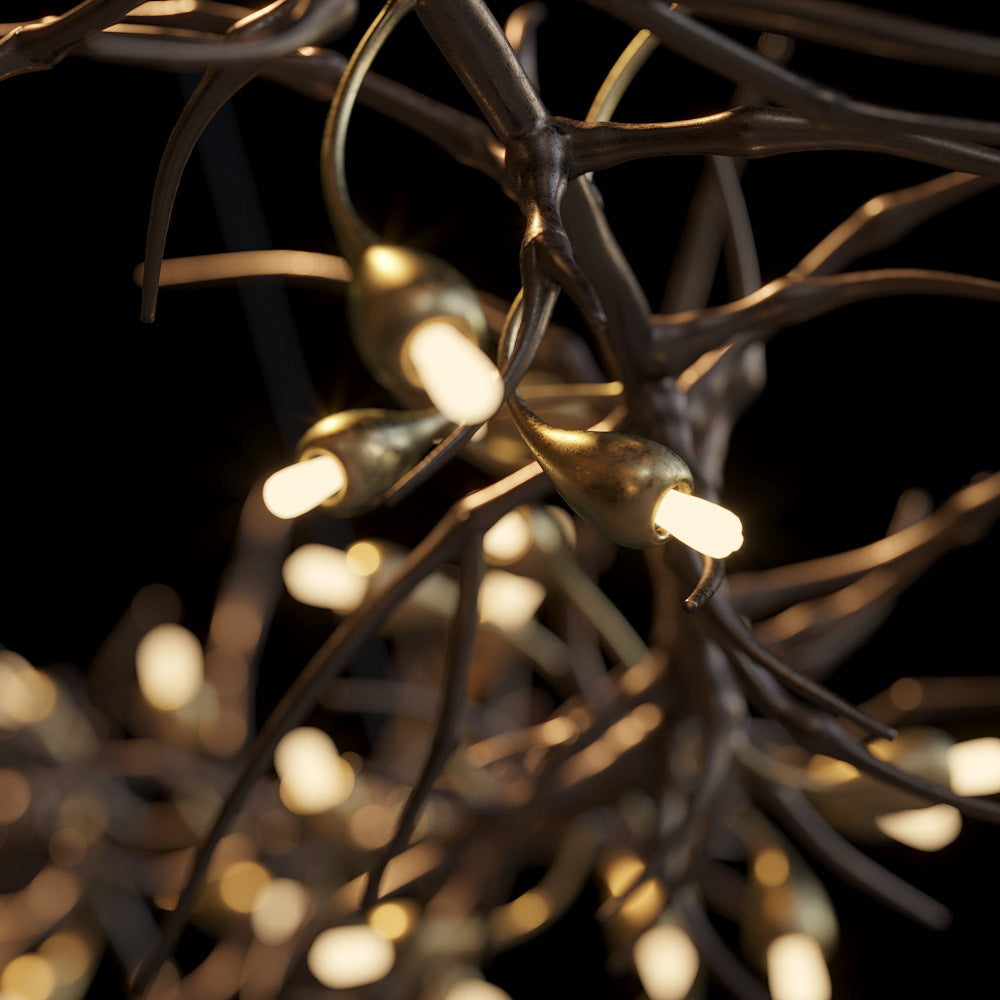 Gold Olive Vine Chandelier