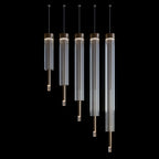 Crystal Tube Rain Chandelier