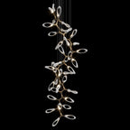 White Orbital Branch Chandelier