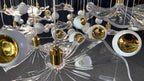 Silver Leaf Pearl Garland Chandelier