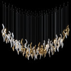 White Gold Calla Cascade Chandelier