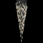 White Sea Petal Cascade Chandelier