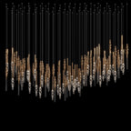 Crystal Totem Cascade Chandelier