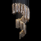 Crystal Ribbon Waterfall Chandelier