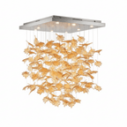 Multicolor Crystal Maple Leaf Chandelier