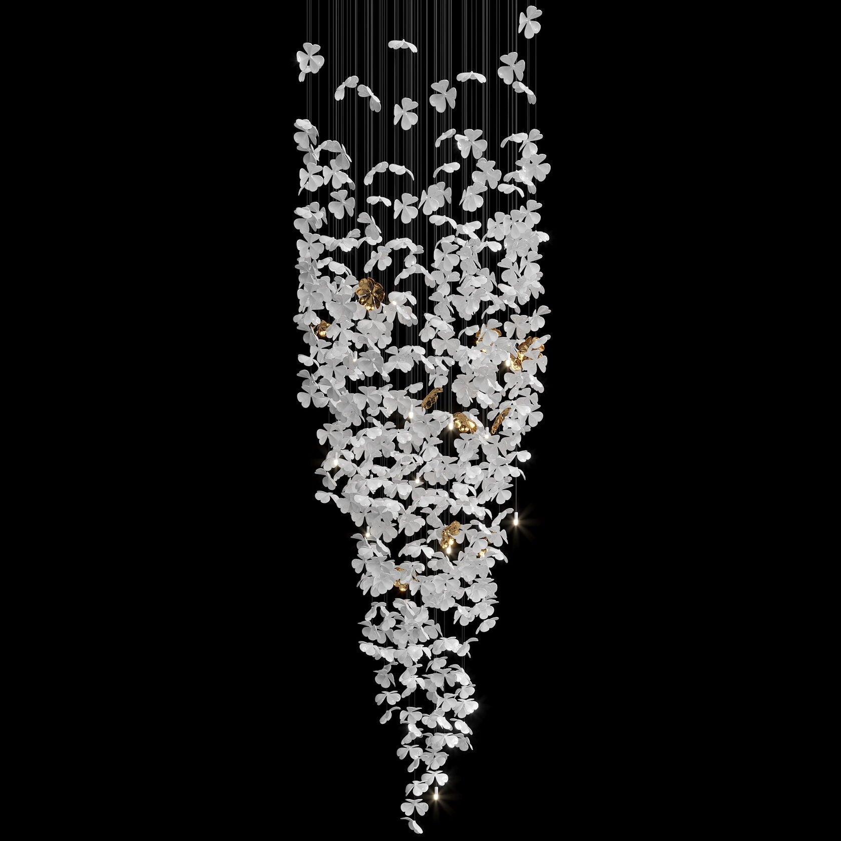 White Butterfly Cloud Chandelier