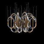 Crystal Ring Rain Chandelier