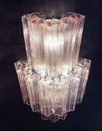 Murano Wall Lamp | 18 Pink Prism Glass | Set of 2