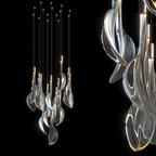Crystal Flame Drop Chandelier