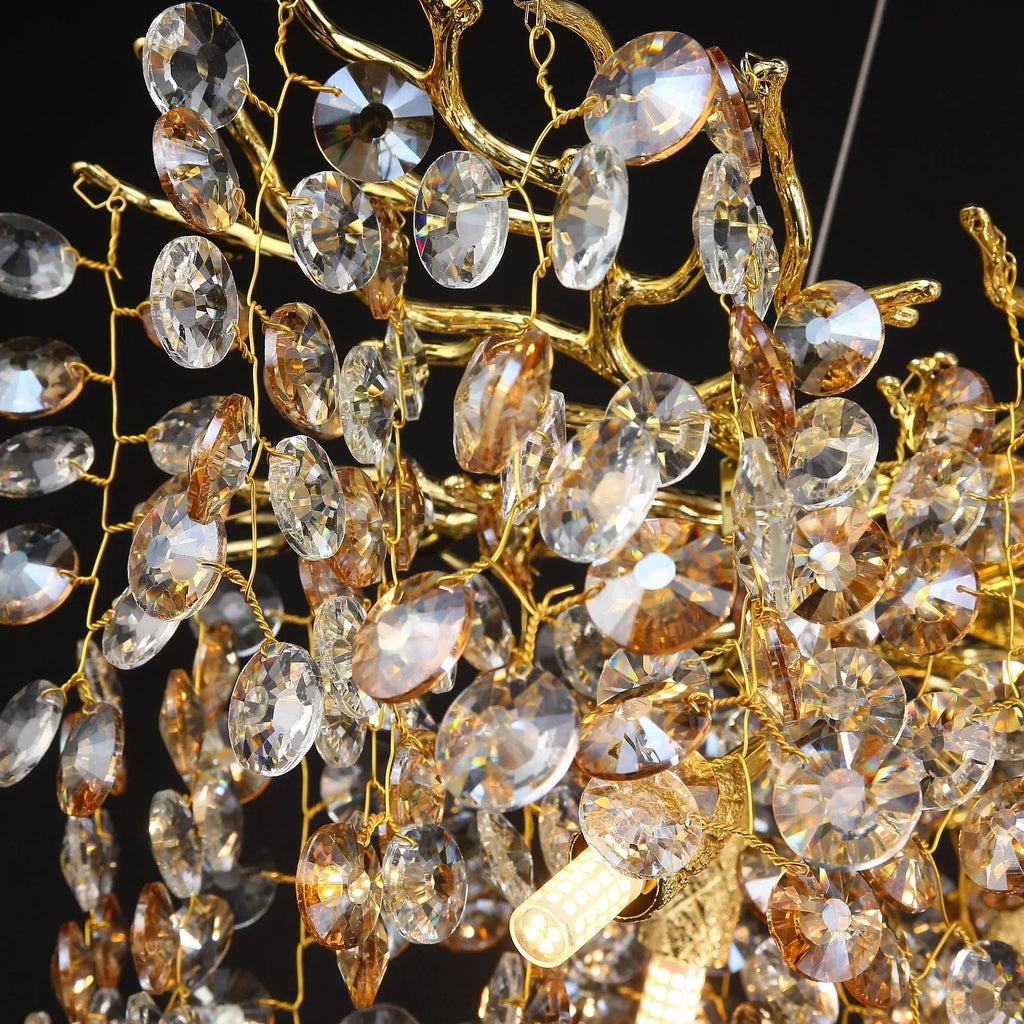 Albero Crystal Dining Chandelier by Bling Lighting Studio
