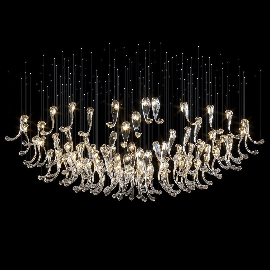 Clear Tendril Pond Chandelier