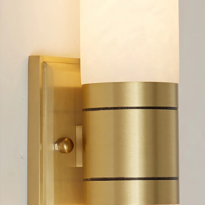 Solenne Alabaster & Brass Wall Sconce additional product view