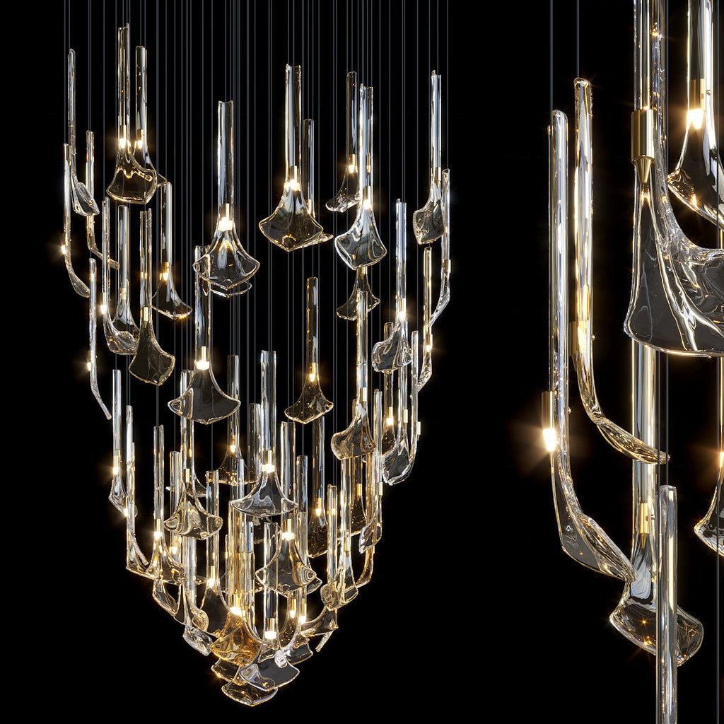 Crystal Calla Reed Chandelier
