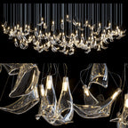 Clear Manta Cascade Chandelier