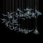 White Manta Branch Chandelier