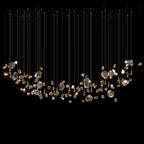 Champagne Crystal Meteor Chandelier